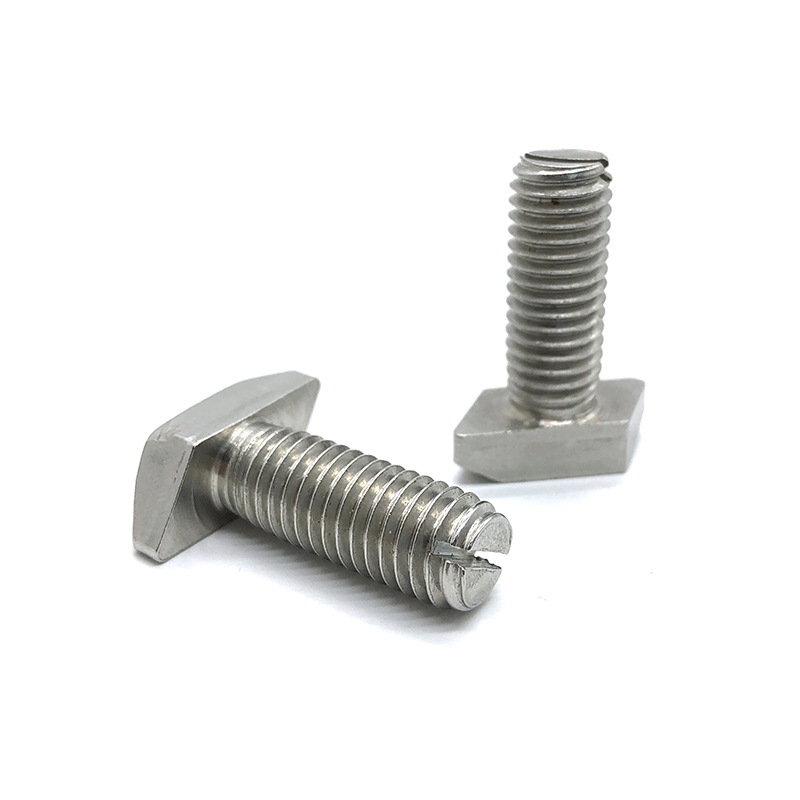 Bulloni scorrevoli con scanalatura a T con testa a forma di T per hardware