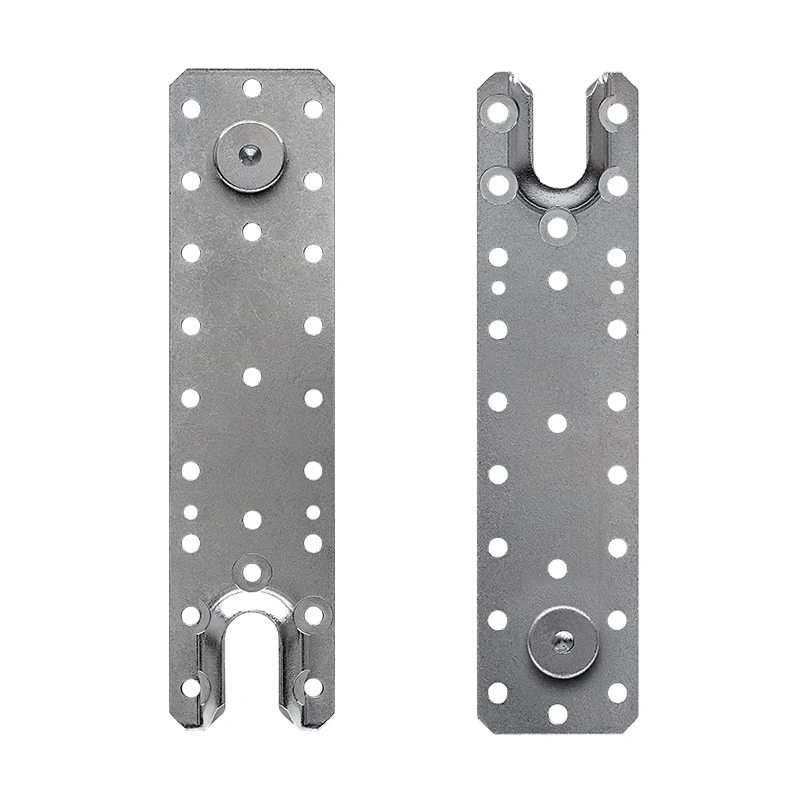 Gancio per travetto con connettore in legno nascosto